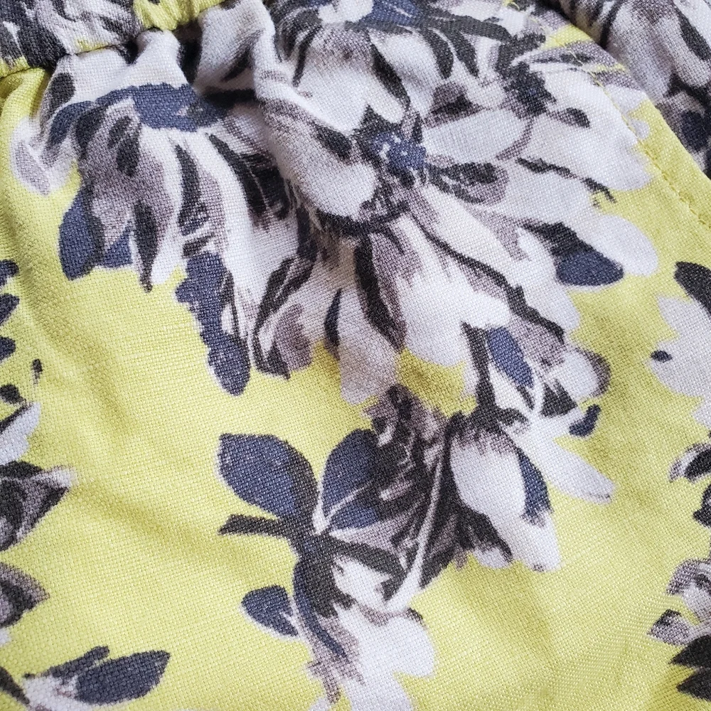 J.Crew floral linen shorts
